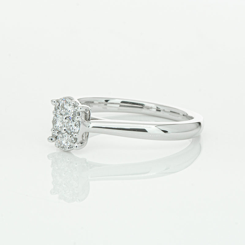 14ct White Gold Diamond Mila Ring-Ring-Walker & Hall