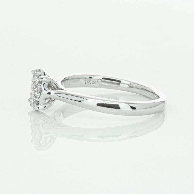 14ct White Gold Diamond Mila Ring-Ring-Walker & Hall