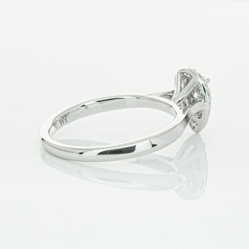 14ct White Gold Diamond Pear Saturn Ring-Ring-Walker & Hall