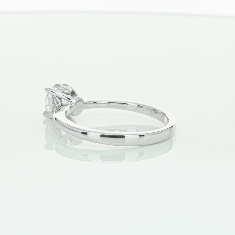 18ct White Gold Old Mine Cut Diamond Ring-Ring-Walker & Hall