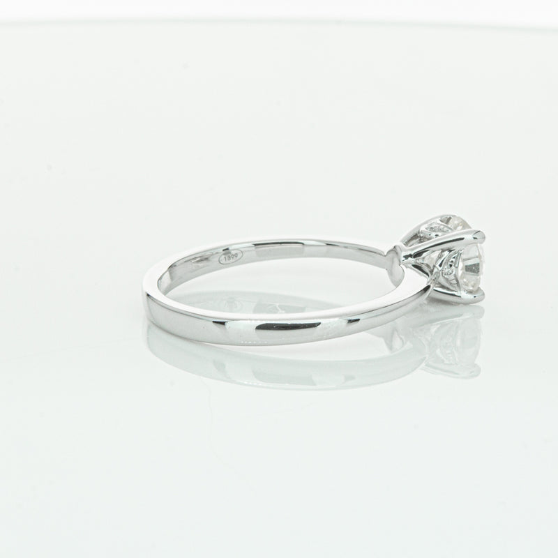 18ct White Gold Old Mine Cut Diamond Ring-Ring-Walker & Hall