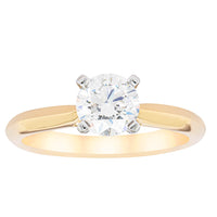 18ct Yellow Gold 1.00ct Diamond Venetian Ring-Ring-Walker & Hall