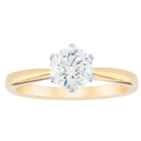 18ct Yellow Gold 1.01ct Diamond Nova Ring-Ring-Walker & Hall