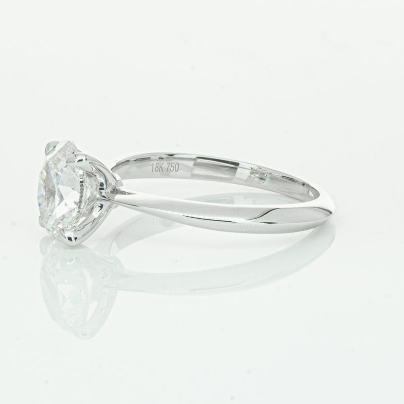 18ct White Gold 1.50ct Oval Cut Diamond Venetian Ring-Ring-Walker & Hall