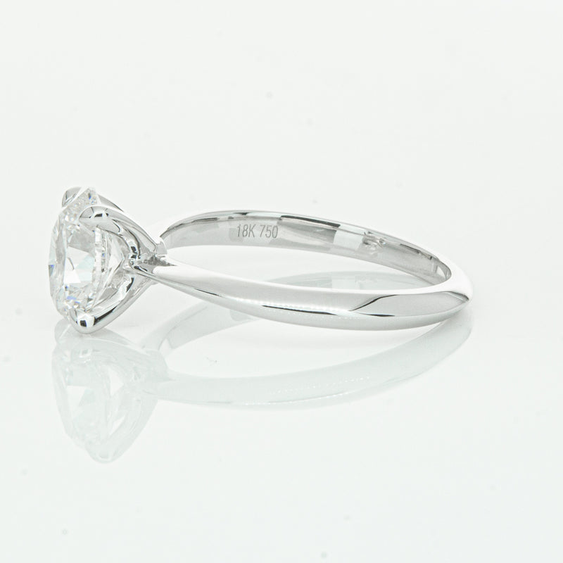 18ct White Gold 1.50ct Oval Cut Diamond Venetian Ring-Ring-Walker & Hall