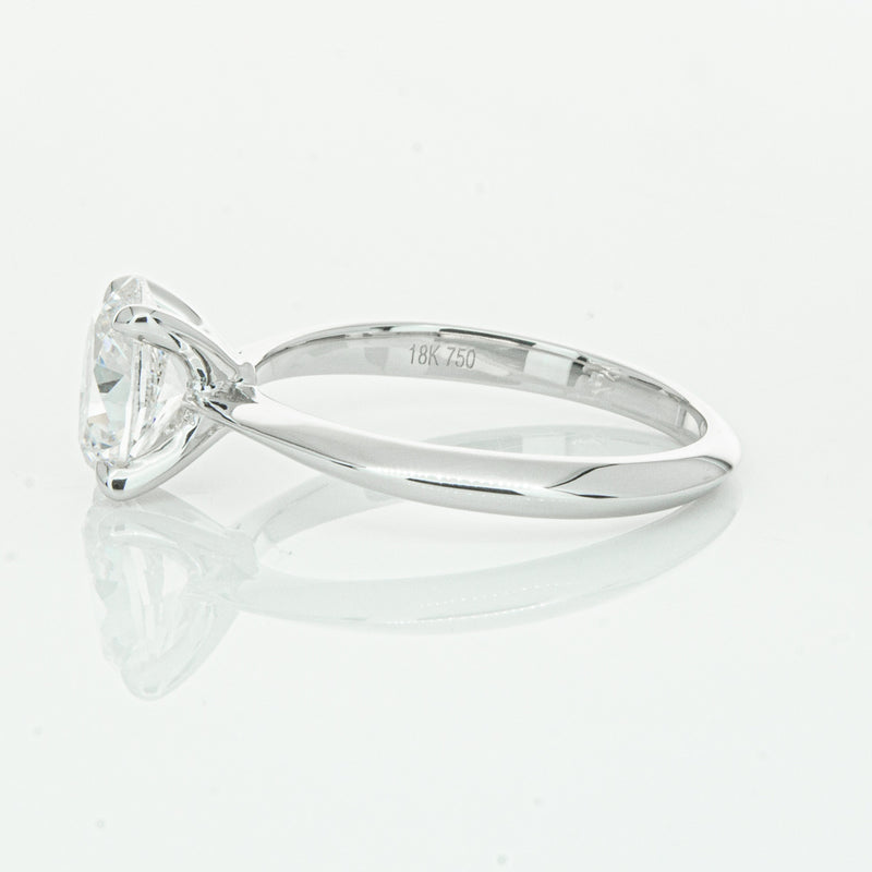 18ct White Gold 1.50ct Oval Cut Diamond Venetian Ring-Ring-Walker & Hall