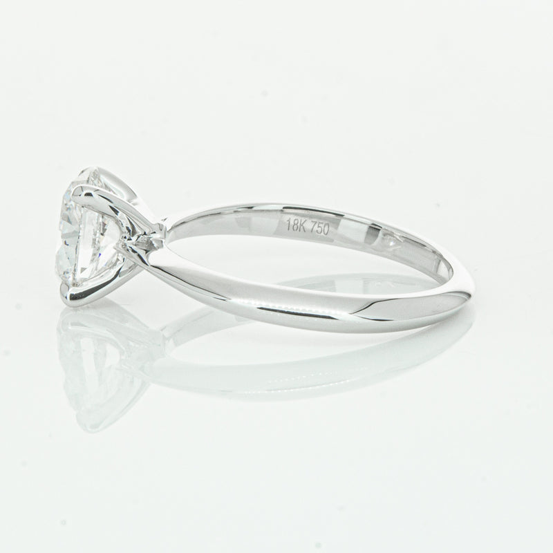 18ct White Gold 1.50ct Oval Cut Diamond Venetian Ring-Ring-Walker & Hall