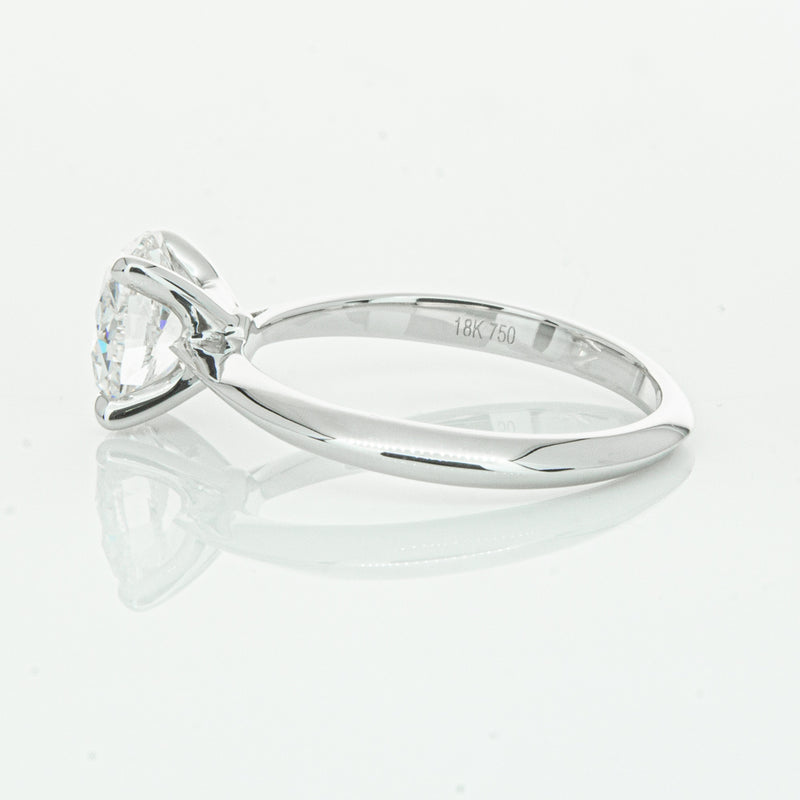 18ct White Gold 1.50ct Oval Cut Diamond Venetian Ring-Ring-Walker & Hall