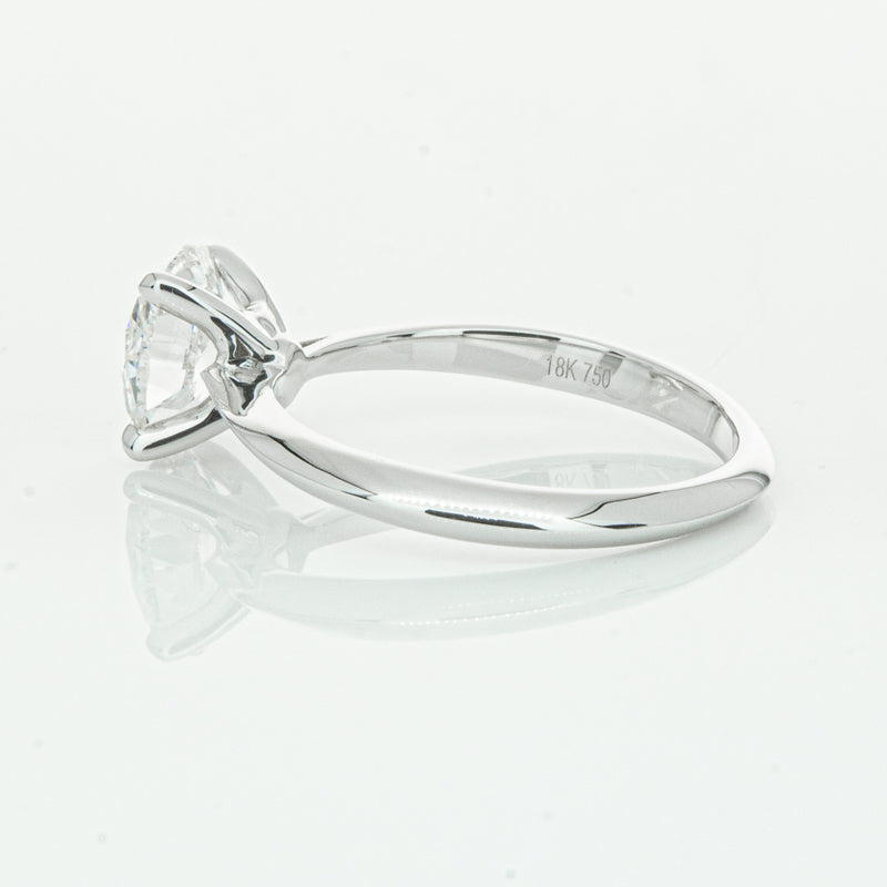 18ct White Gold 1.50ct Oval Cut Diamond Venetian Ring-Ring-Walker & Hall