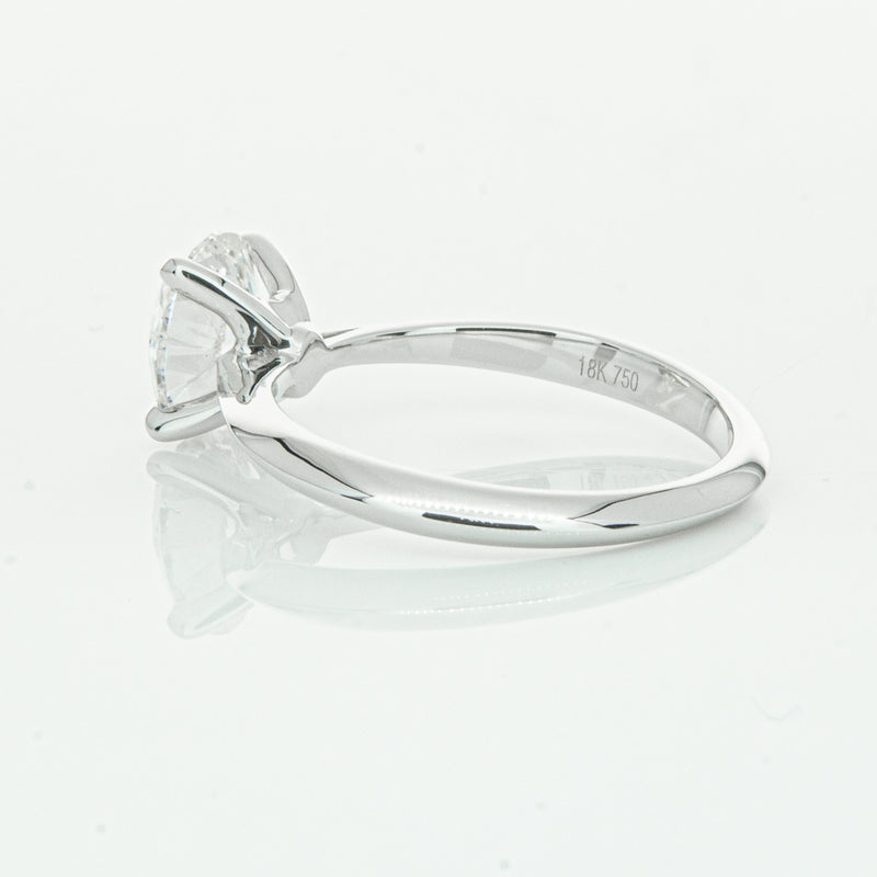 18ct White Gold 1.50ct Oval Cut Diamond Venetian Ring-Ring-Walker & Hall