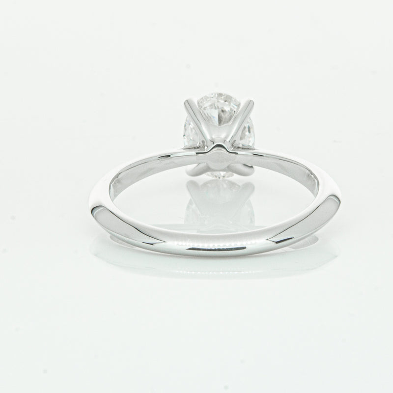 18ct White Gold 1.50ct Oval Cut Diamond Venetian Ring-Ring-Walker & Hall