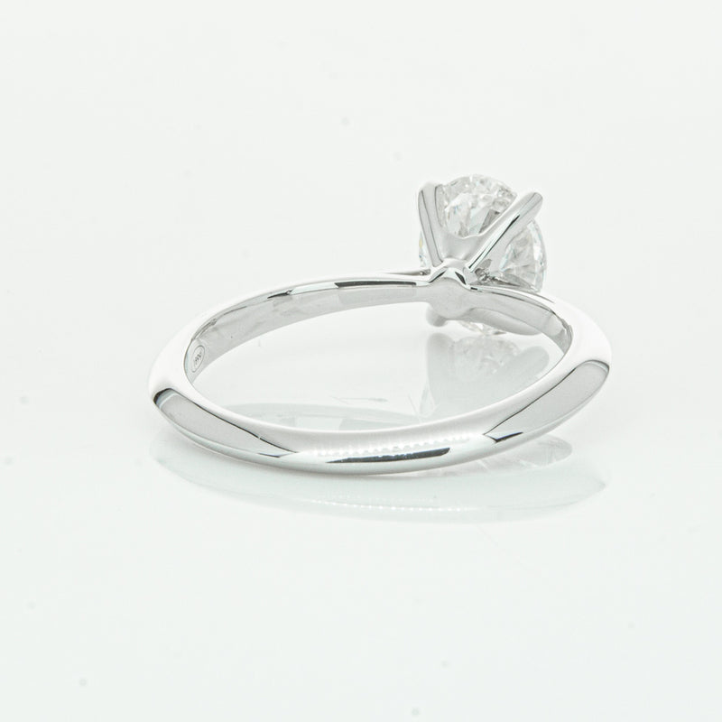 18ct White Gold 1.50ct Oval Cut Diamond Venetian Ring-Ring-Walker & Hall