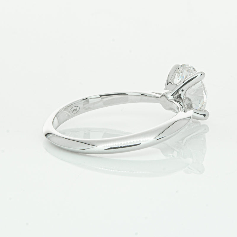 18ct White Gold 1.50ct Oval Cut Diamond Venetian Ring-Ring-Walker & Hall