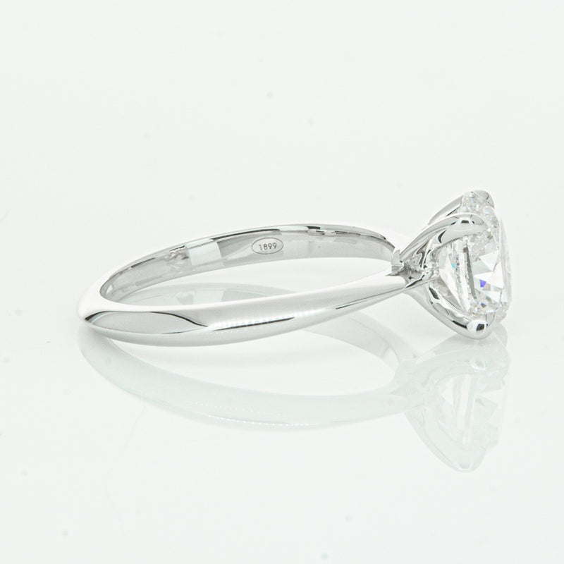 18ct White Gold 1.50ct Oval Cut Diamond Venetian Ring-Ring-Walker & Hall