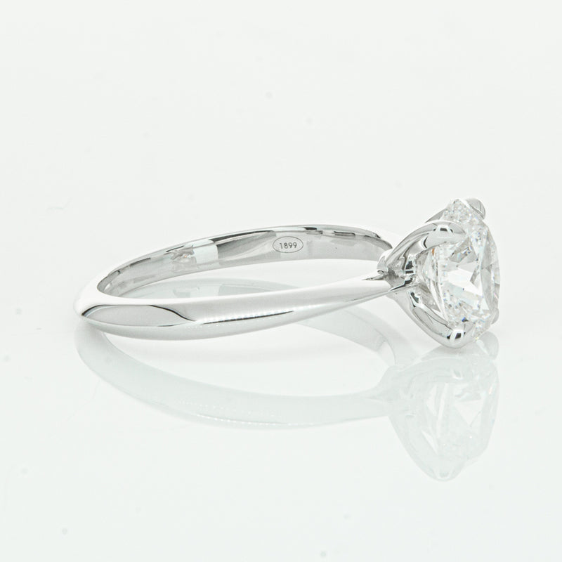 18ct White Gold 1.50ct Oval Cut Diamond Venetian Ring-Ring-Walker & Hall