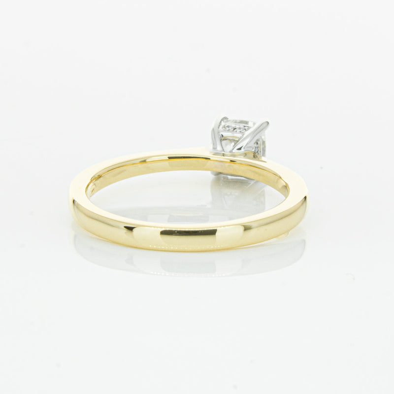 18ct Yellow Gold .70ct Cushion Cut Diamond Ring-Ring-Walker & Hall