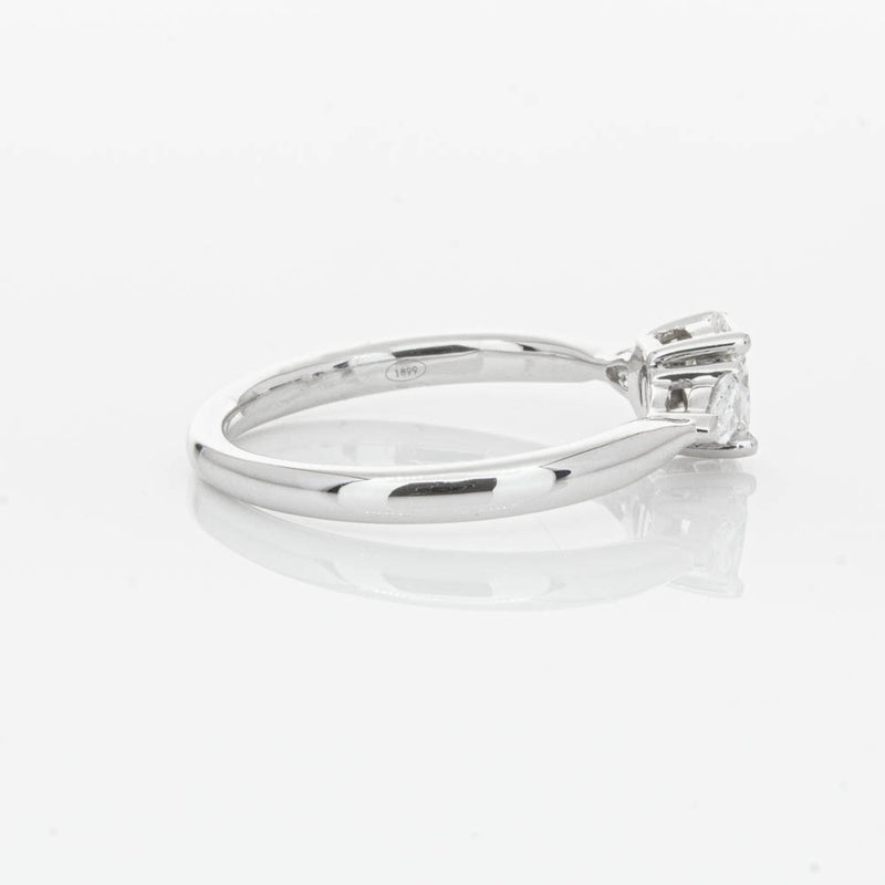 18ct White Gold .40ct Oval Diamond Ayla Ring-Ring-Walker & Hall