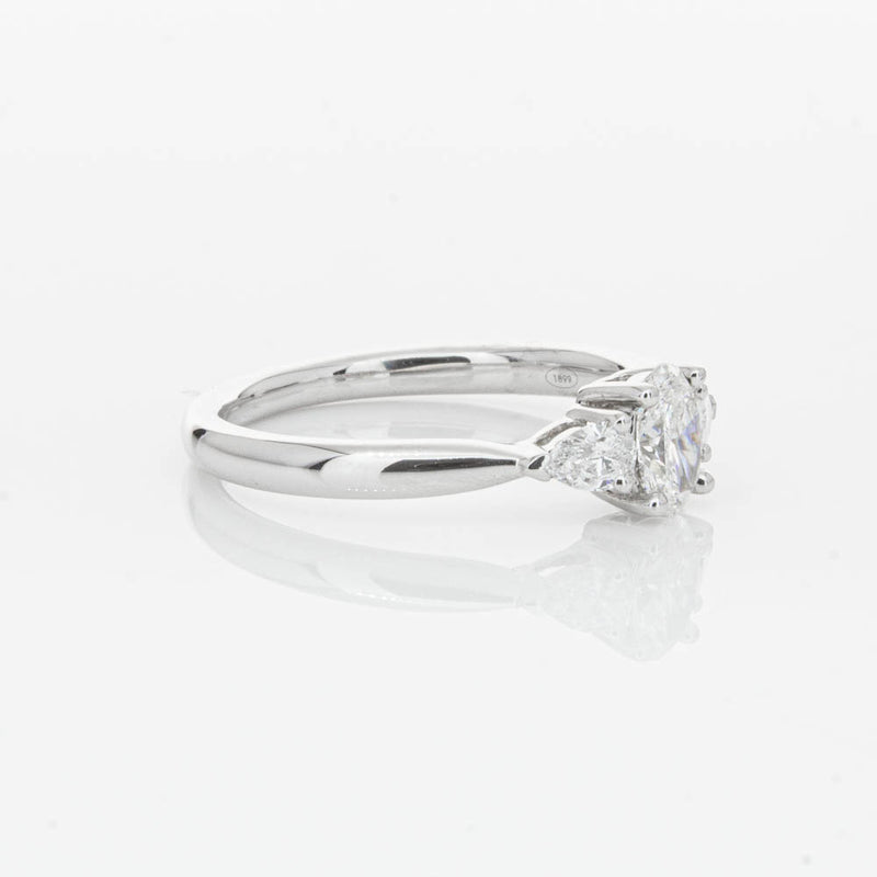 18ct White Gold .40ct Oval Diamond Ayla Ring-Ring-Walker & Hall