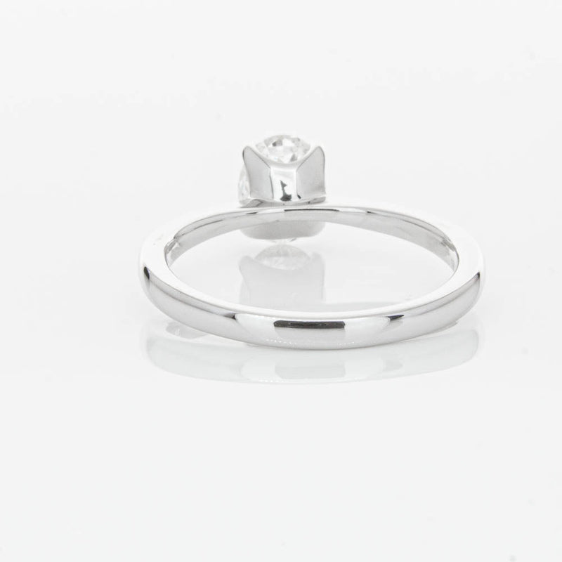 18ct White Gold 1.00ct Oval Cut Diamond Royale Ring-Ring-Walker & Hall