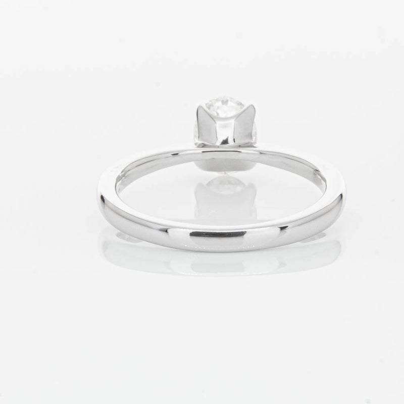 18ct White Gold 1.00ct Oval Cut Diamond Royale Ring-Ring-Walker & Hall