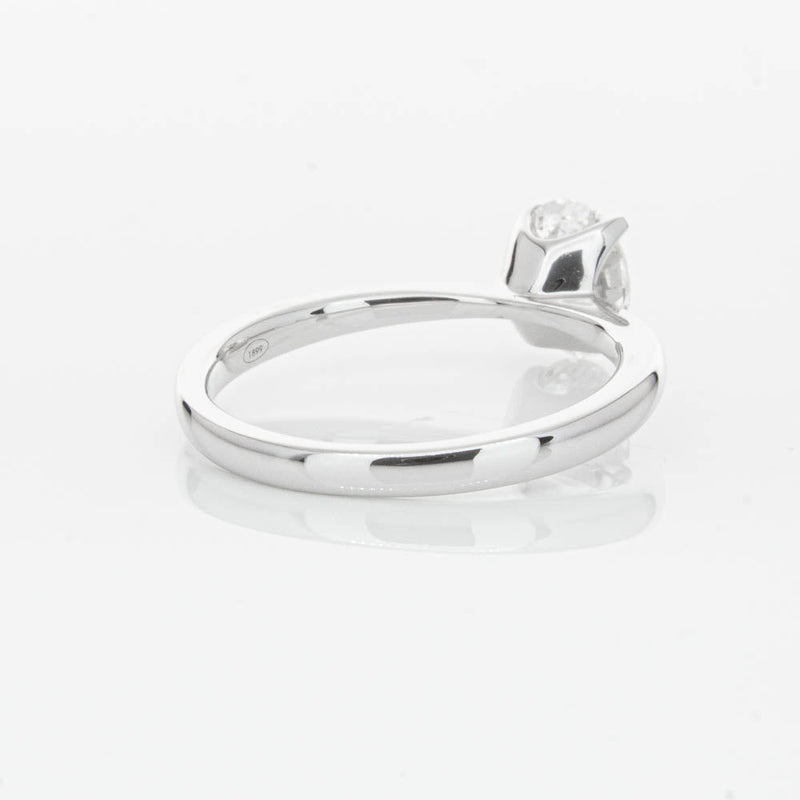 18ct White Gold 1.00ct Oval Cut Diamond Royale Ring-Ring-Walker & Hall