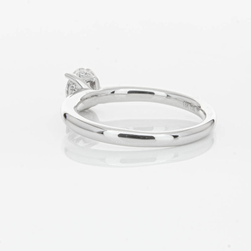 18ct White Gold Oval Cut Diamond Ring-Ring-Walker & Hall