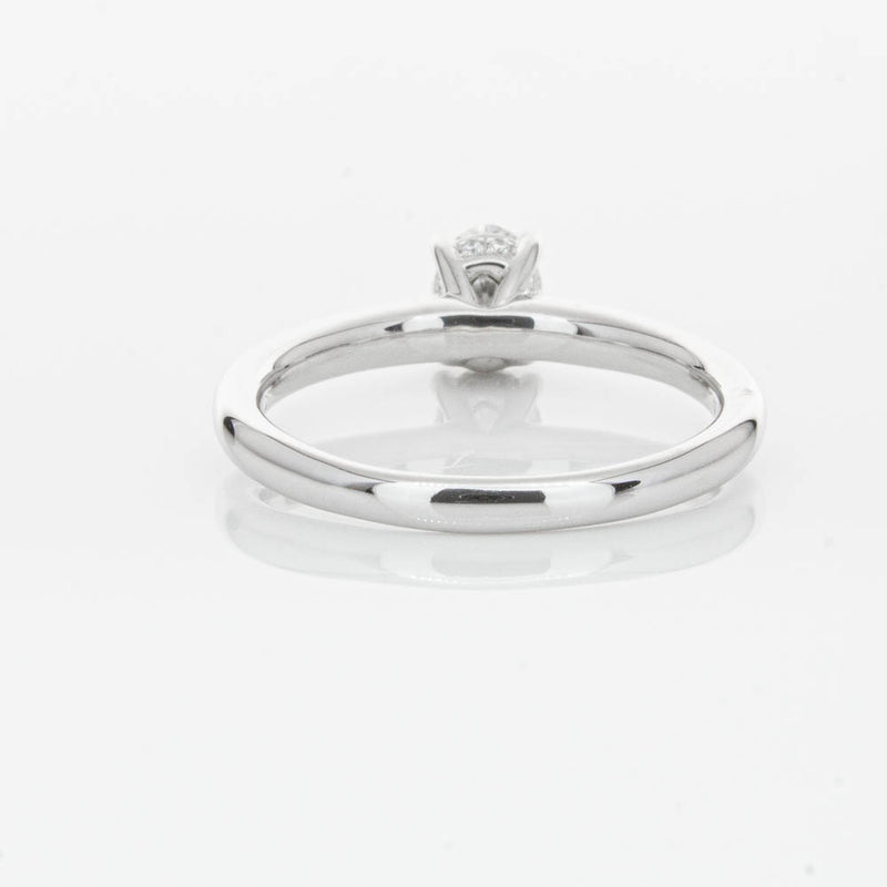 18ct White Gold Oval Cut Diamond Ring-Ring-Walker & Hall