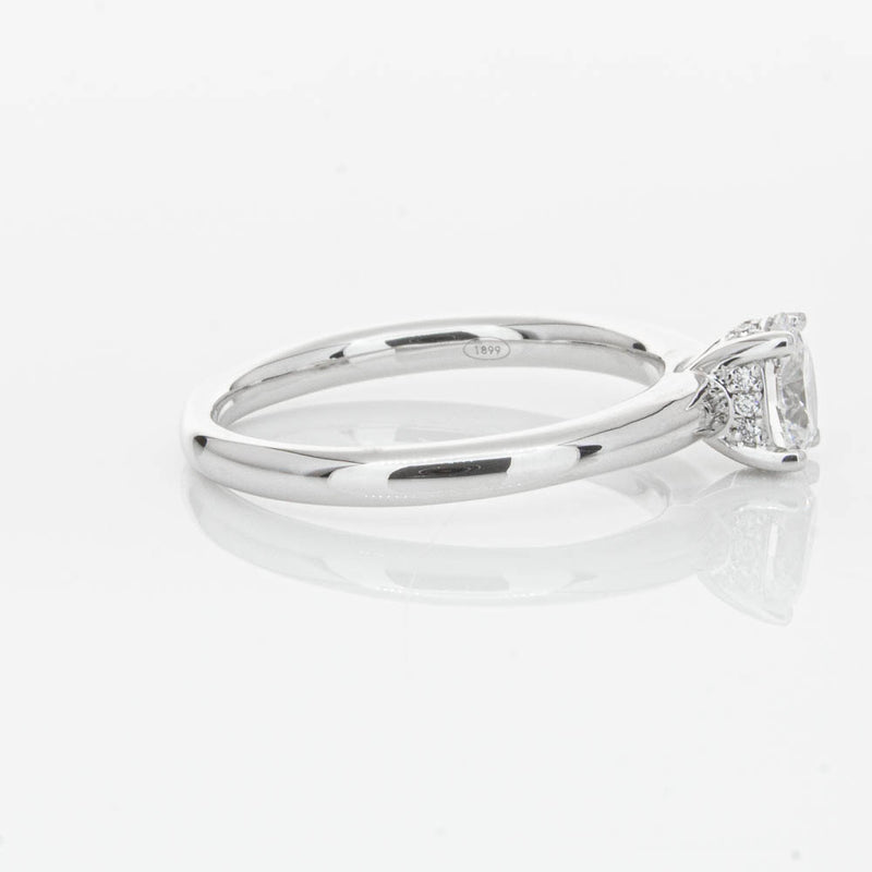 18ct White Gold Oval Cut Diamond Ring-Ring-Walker & Hall