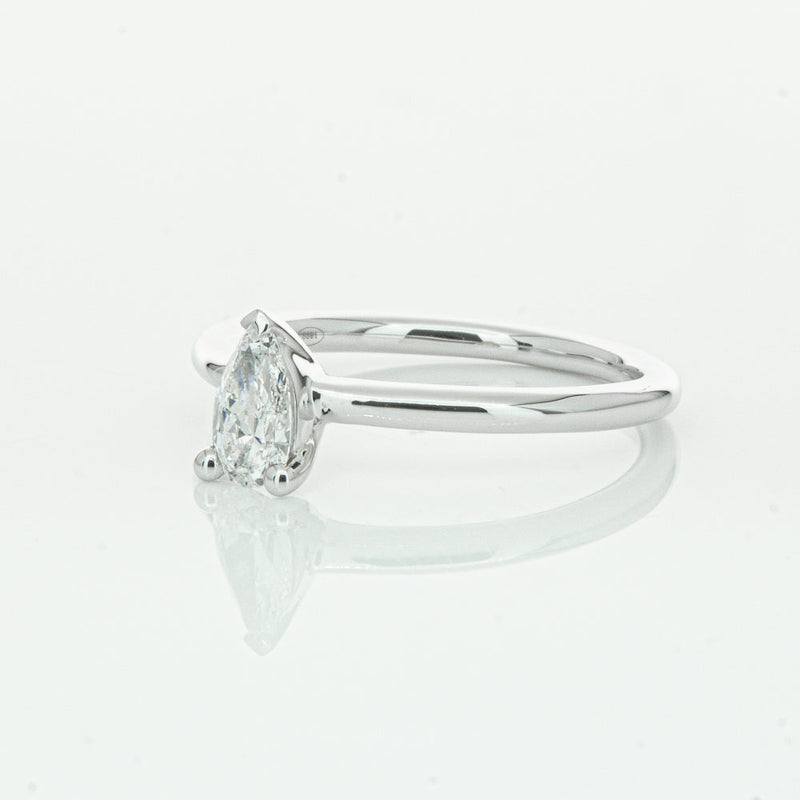 18ct White Gold .40ct Pear Cut Diamond Melba Ring-Ring-Walker & Hall