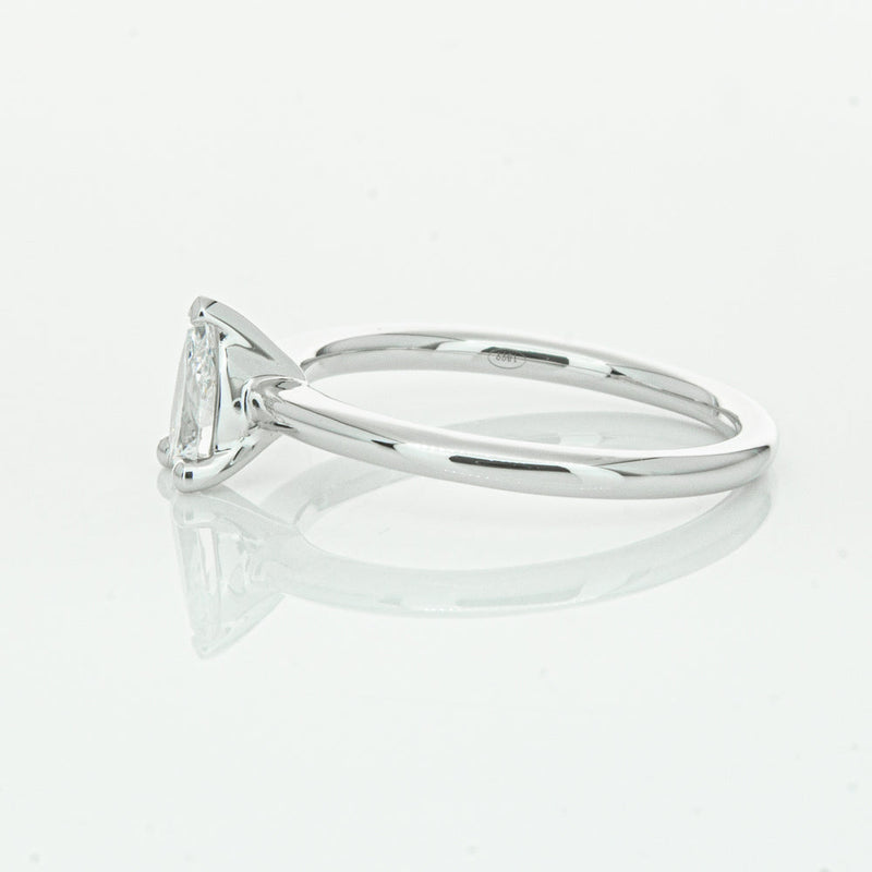 18ct White Gold .40ct Pear Cut Diamond Melba Ring-Ring-Walker & Hall