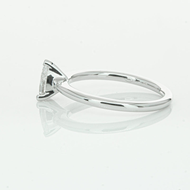 18ct White Gold .40ct Pear Cut Diamond Melba Ring-Ring-Walker & Hall