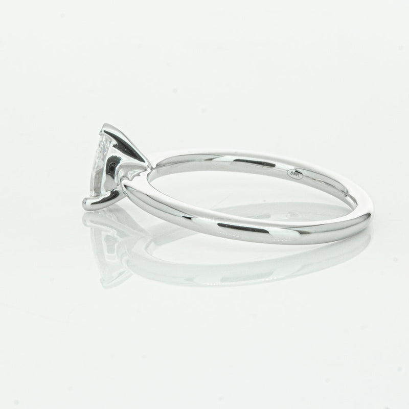 18ct White Gold .40ct Pear Cut Diamond Melba Ring-Ring-Walker & Hall