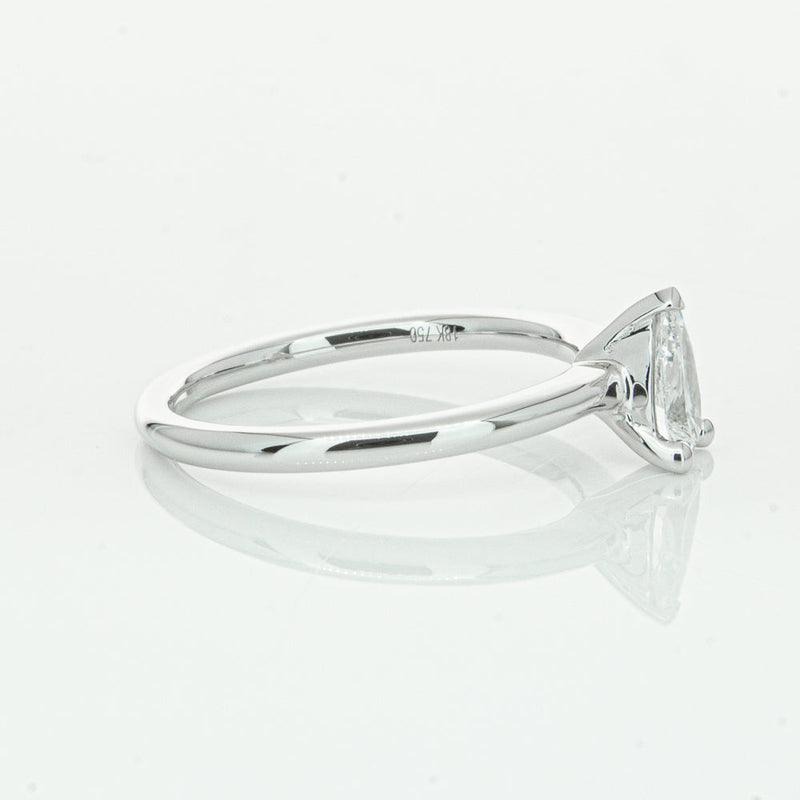 18ct White Gold .40ct Pear Cut Diamond Melba Ring-Ring-Walker & Hall