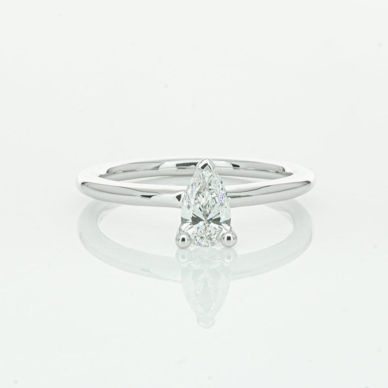 18ct White Gold .40ct Pear Cut Diamond Melba Ring-Ring-Walker & Hall