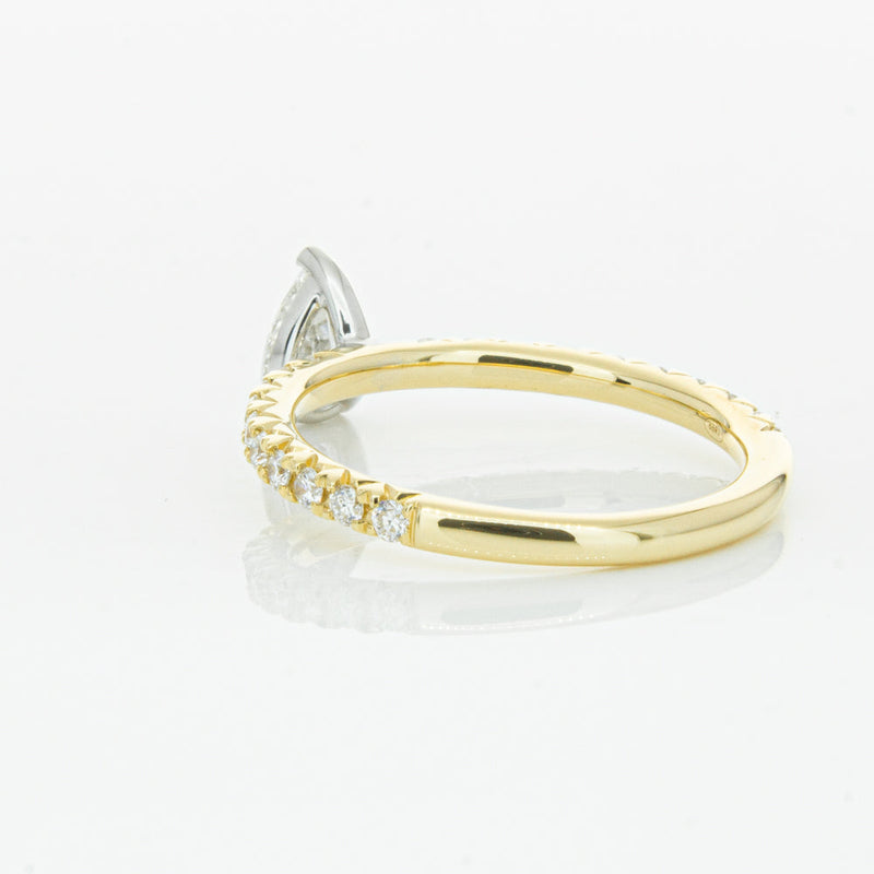 18ct Yellow Gold .50ct Pear Cut Diamond Comet Ring-Ring-Walker & Hall