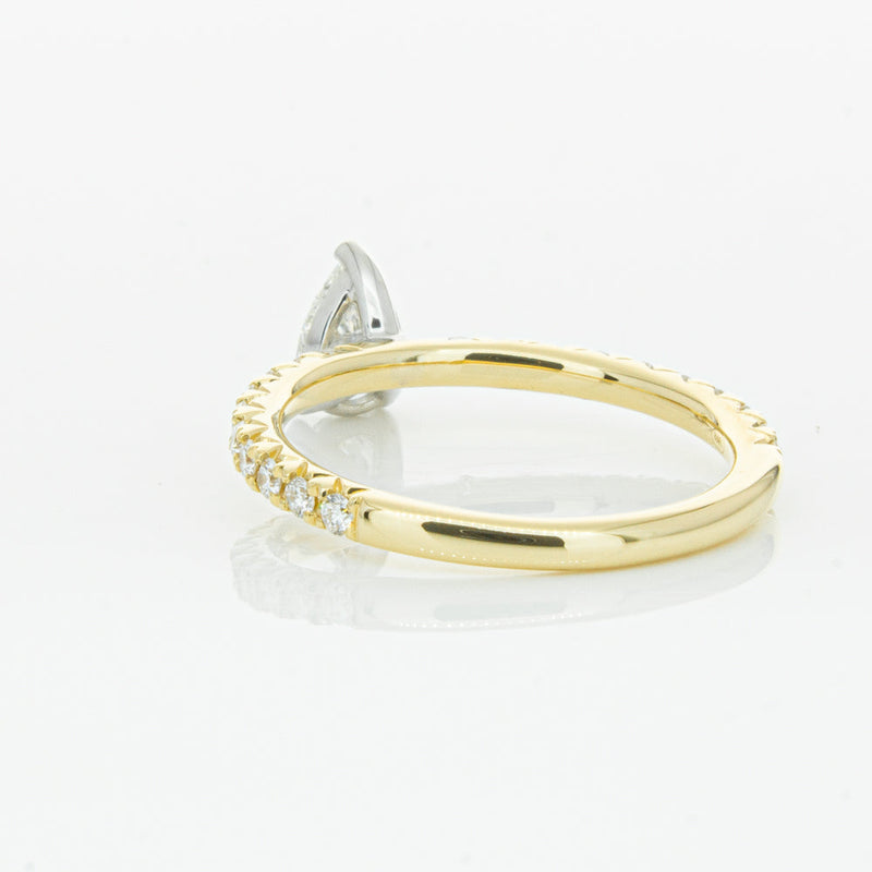 18ct Yellow Gold .50ct Pear Cut Diamond Comet Ring-Ring-Walker & Hall
