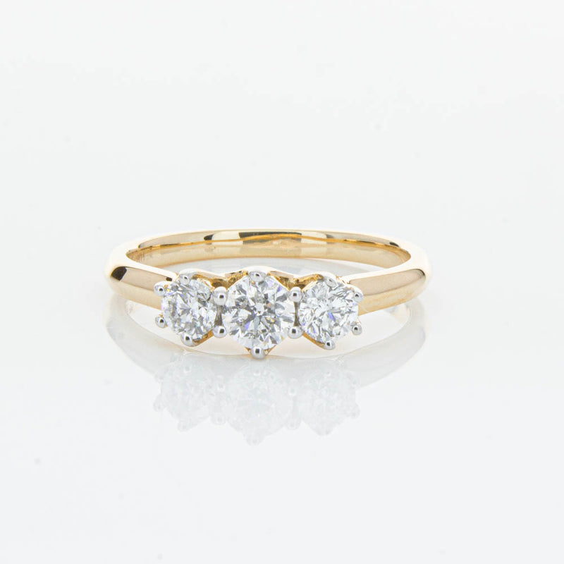 14ct Yellow Gold .70ct Diamond Charis Ring-Ring-Walker & Hall