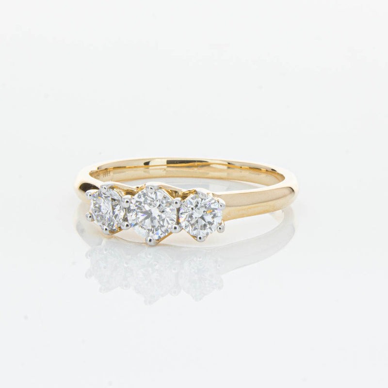 14ct Yellow Gold .70ct Diamond Charis Ring-Ring-Walker & Hall