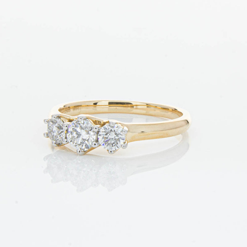 14ct Yellow Gold .70ct Diamond Charis Ring-Ring-Walker & Hall
