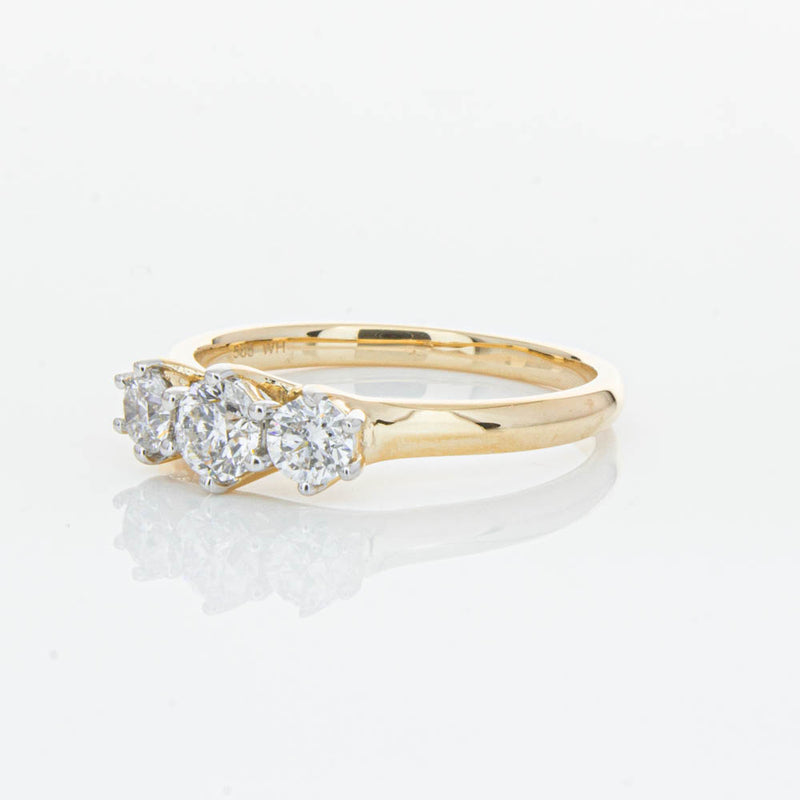 14ct Yellow Gold .70ct Diamond Charis Ring-Ring-Walker & Hall
