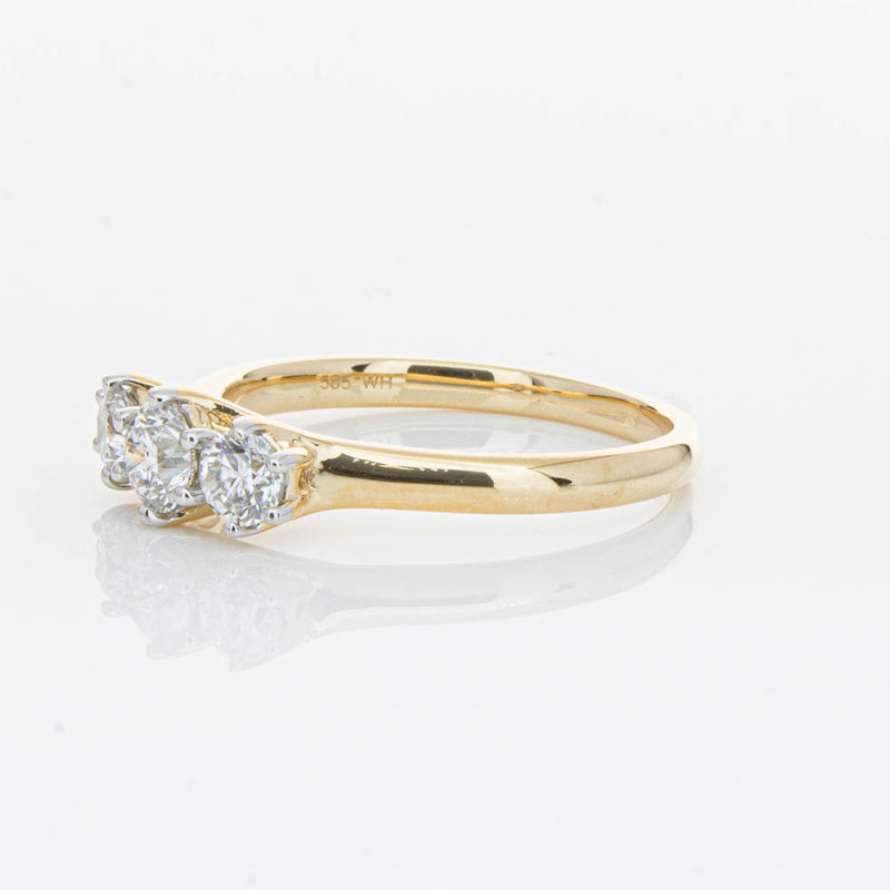 14ct Yellow Gold .70ct Diamond Charis Ring-Ring-Walker & Hall