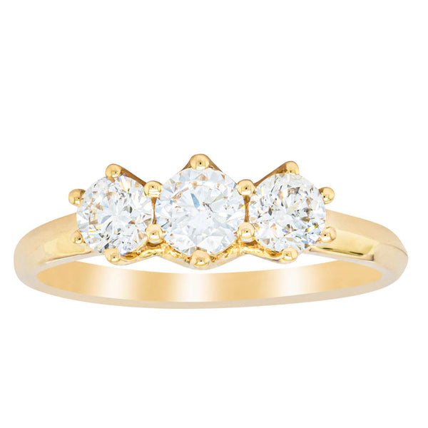 14ct Yellow Gold .70ct Diamond Charis Ring - Ring - Walker & Hall