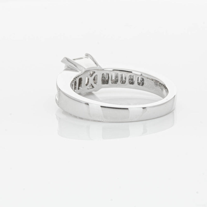 18ct White Gold 1.50ct Radiant Cut Diamond Ring-Ring-Walker & Hall