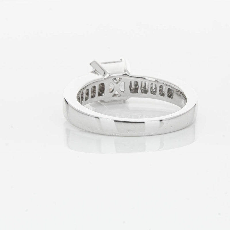 18ct White Gold 1.50ct Radiant Cut Diamond Ring-Ring-Walker & Hall