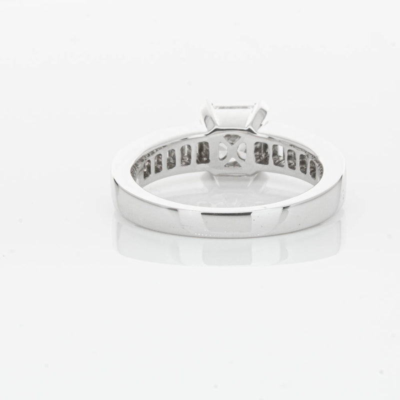 18ct White Gold 1.50ct Radiant Cut Diamond Ring-Ring-Walker & Hall