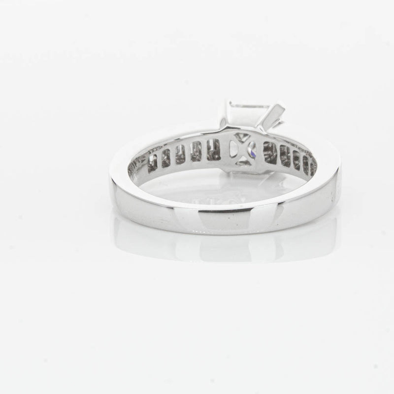 18ct White Gold 1.50ct Radiant Cut Diamond Ring-Ring-Walker & Hall
