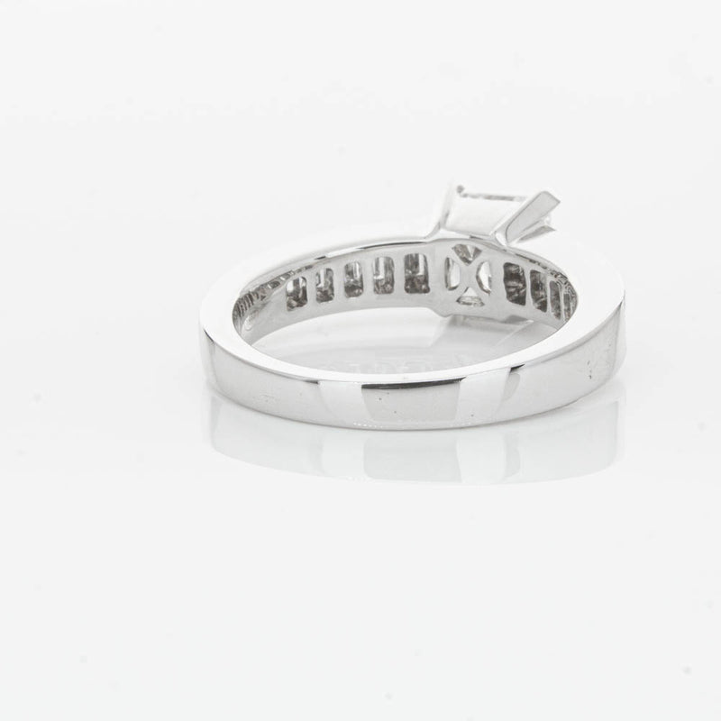 18ct White Gold 1.50ct Radiant Cut Diamond Ring-Ring-Walker & Hall