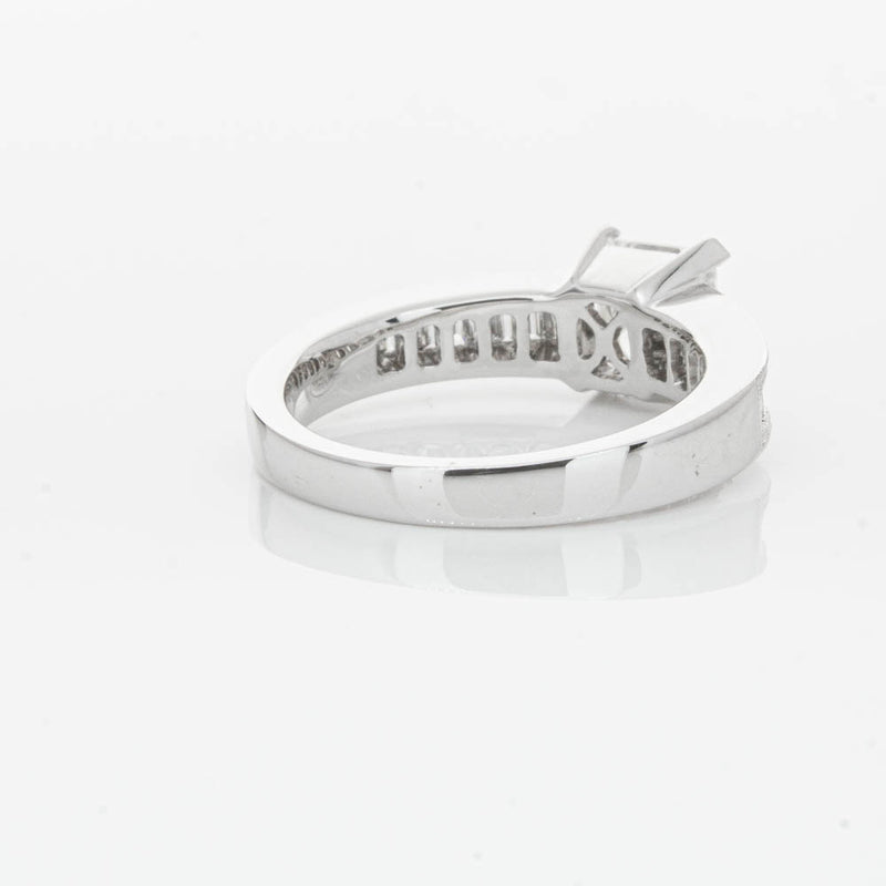 18ct White Gold 1.50ct Radiant Cut Diamond Ring-Ring-Walker & Hall