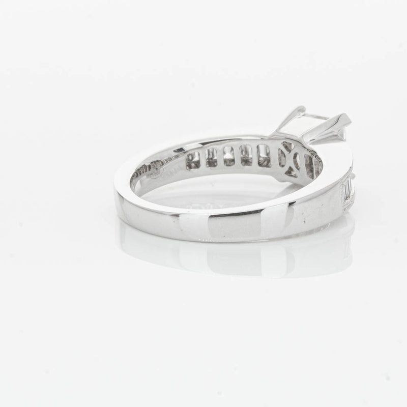 18ct White Gold 1.50ct Radiant Cut Diamond Ring-Ring-Walker & Hall