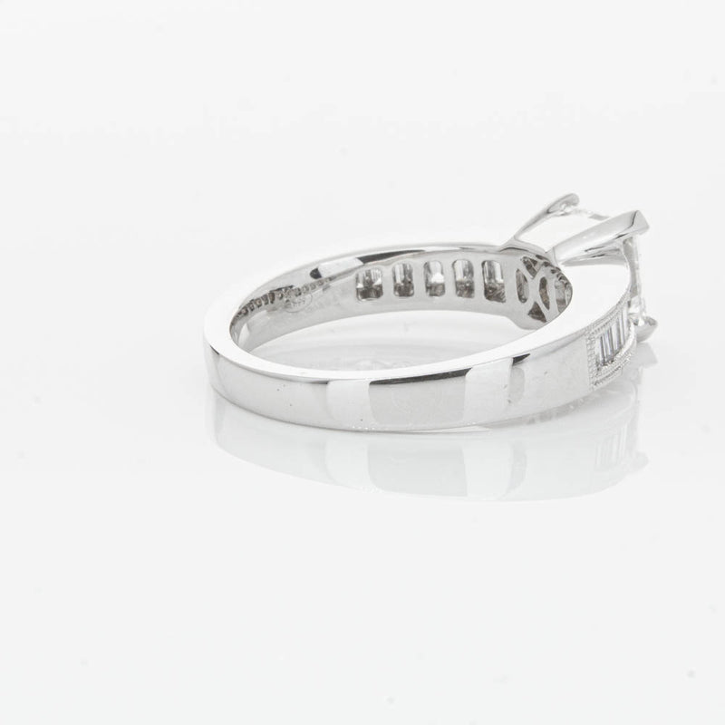 18ct White Gold 1.50ct Radiant Cut Diamond Ring-Ring-Walker & Hall